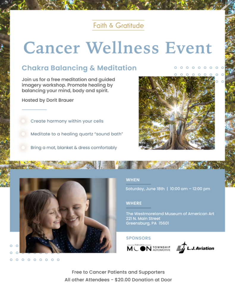 2022 Cancer Wellness Event Flyer